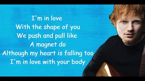 shape of you lyrics ed sheeran lyrics